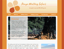 Tablet Screenshot of kenyawalkingsafaris.com